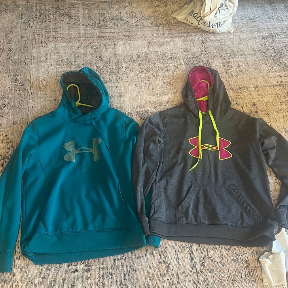 2 under armor sweat shirts